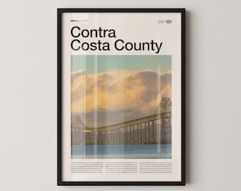 Mount Diablo, Contra Costa County Art Print, California Wall Decor