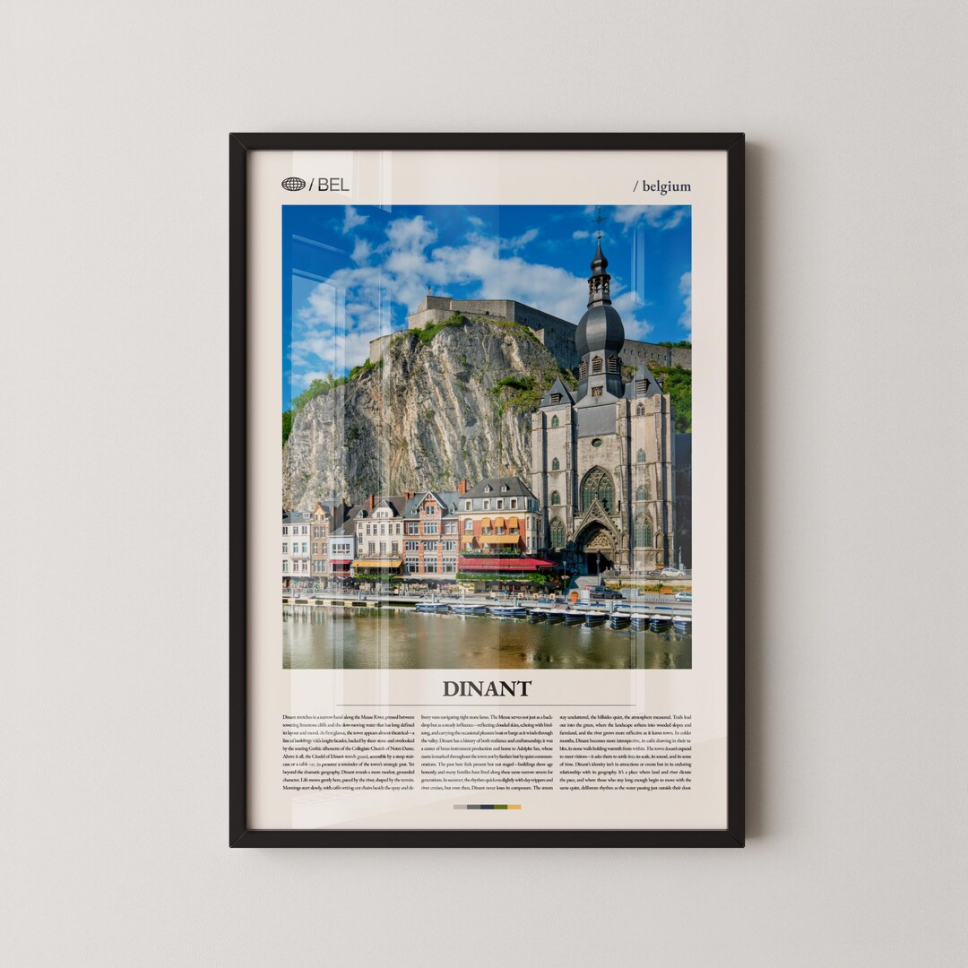 Dinant Belgium Print, Scenic Meuse River, Wallonia Decor - Etsy