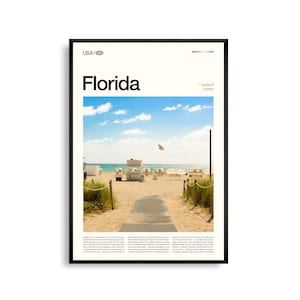 Florida afdrukken Florida, kunst aan de muur Florida, poster Florida, foto Florida, Everglades National Park, Walt Disney World, South Beach, Key West