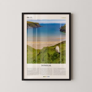 Donegal Ireland Wall Art, Wild Atlantic Coastline Print, Donegal Poster, Scenic County Donegal Photography, Irish Landscape Decor