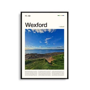 Wexford Print, Wexford Wandkunst, Wexford Poster, Wexford Fotografie, irische Küste, Irland Dekor