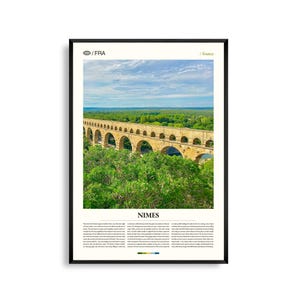 Nîmes Frankreich Wandkunst, Historische römische Architektur Stadtbild Fotografie Druck, Nîmes Poster, Malerische Europäische Dekoration, Reise Kunstwerk