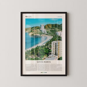 Santa Marta Print, Santa Marta Wall Art, Santa Marta Poster, Colombia Coastal Photography, Caribbean Beach Decor