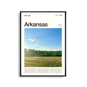 Impression de l'Arkansas, art mural à l'état naturel, affiche de l'Arkansas, photo de l'Arkansas, montagnes Ozark, rivière Buffalo, sources chaudes, pittoresque