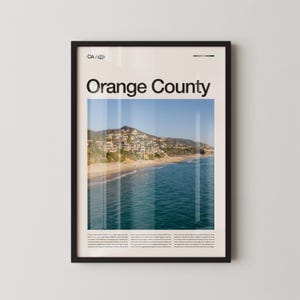 Orange County Print California, Orange County Wall Art, Orange County Poster, Orange County Photo, Newport Beach, Laguna Beach