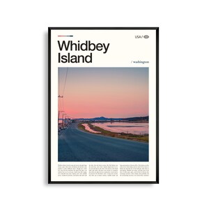 Whidbey Island Poster Washington, Whidbey Wandkunst, Whidbey Poster, Whidbey Foto, Puget Sound Dekor, Küstenlandschaft, Pazifischer Nordwesten