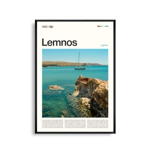Lemnos Griechenland Wandkunst, Ägäische Insel Landschaft Fotografie Druck, Lemnos Poster, Malerische Küsten Dekoration, Mittelmeer Reise Kunstwerk