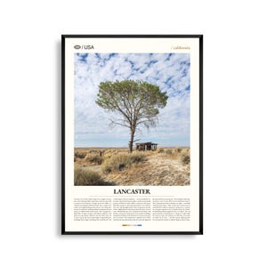 Lancaster Print Californië, Lancaster Wall Art, Lancaster Poster, Lancaster Photo, Antelope Valley California Poppy Reserve, The BLVD