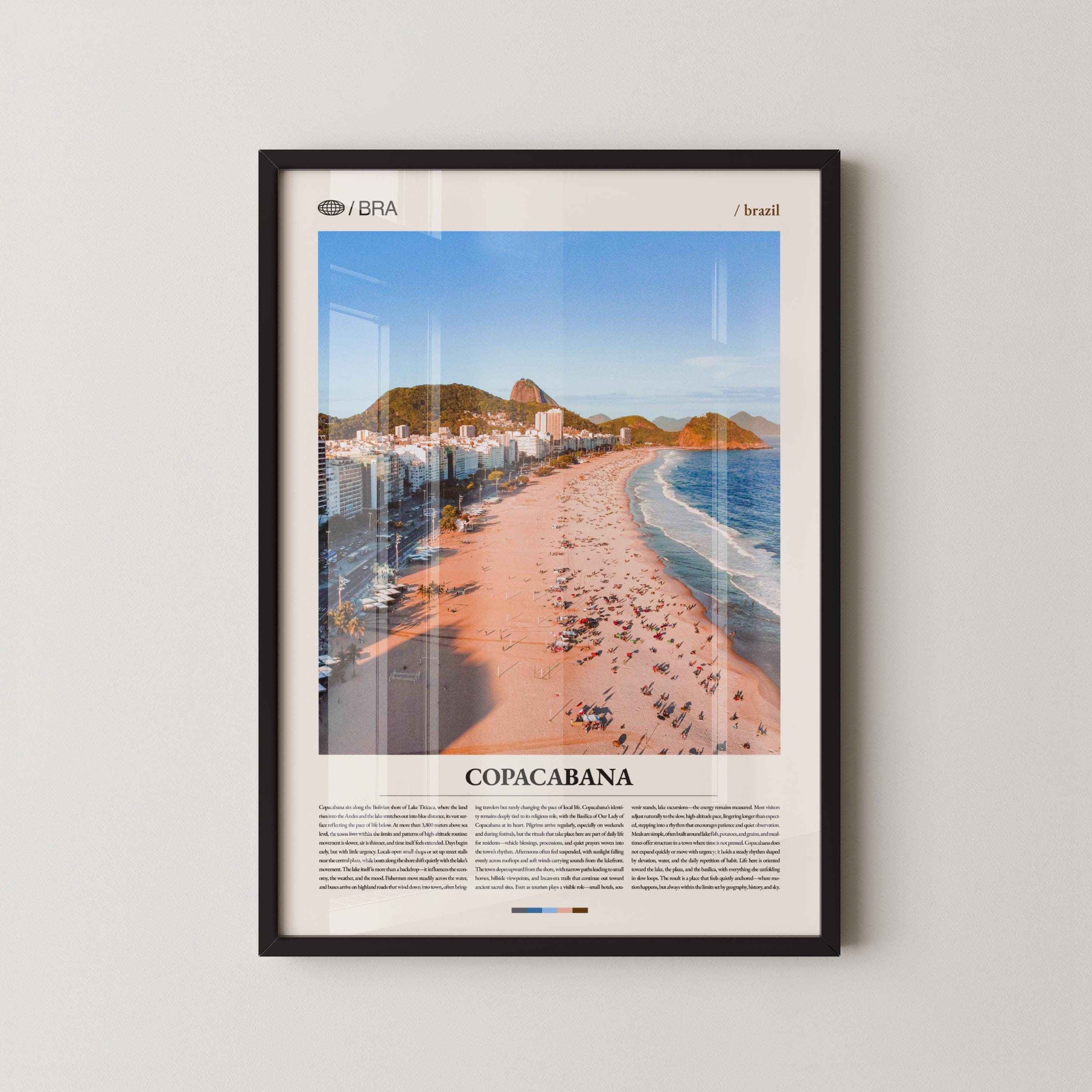 Copacabana Print, Copacabana Wall Art, Copacabana Poster, Brazil