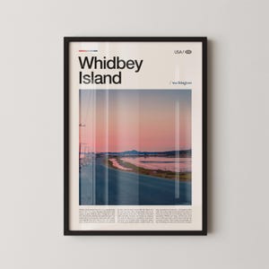 Whidbey Island Print Washington, Whidbey Wall Art, Whidbey Poster, Whidbey Photo, Puget Sound Decor, Coastal Landscape, Pacific Northwest