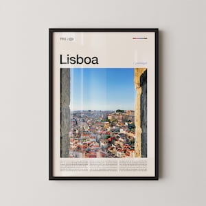 Lisboa Portugal Wall Art, Historic Cityscape and Riverfront Photography Print, Lisboa Poster, Scenic European Decor, Travel Artwork