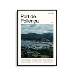 Port de Pollença Spanien Wandkunst, Küste Mallorca Landschaftsdruck, Port de Pollença Poster, Malerische Baleareninsel Fotografie, Stranddekor