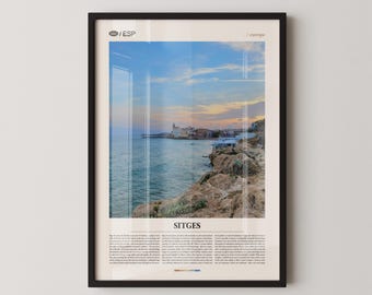 Sitges Spain Photography Print, Mediterranean Coastal Art