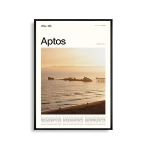 Aptos Print Kalifornien, Aptos Wandkunst, Aptos Poster, Aptos Foto, Sea Cliff State Beach, Rio Del Mar Beach, Wald von Nisene Marks, Aptos