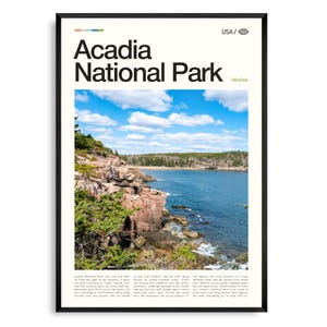 Acadia Nationalpark Druck, Maine Wandkunst, Acadia Poster, Küstenlandschaft Foto, Mount Desert Island Dekor, New England Natur Kunst
