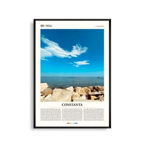 Constanța Romania Wall Art, Black Sea Coastal Cityscape Print, Constanța Poster, Scenic Dobruja Photography, Eastern Europe Decor