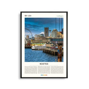 Etwas ganz Besonderes.Seattle Wand Kunst,Seattle Stadtbild,Seattle Wand Kunst,Seattle Poster,Puget Sound Dekor,Stadtlandschaft Fotografie