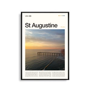 St. Augustine Print Florida, St. Augustine Wall Art, St. Augustine Poster, St. Augustine Photo, Castillo de San Marcos, St. George
