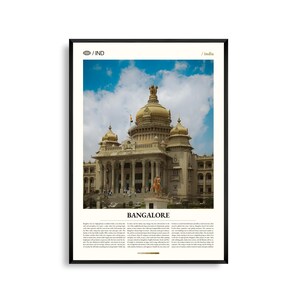 Bangalore Indien Wandkunst, Stadtbild und Gartenstadt Fotografie Druck, Bangalore Poster, Landschaftsbild, Südasien