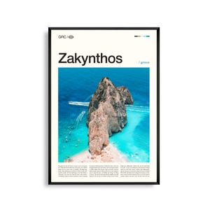 Zakynthos Druck, Zakynthos Wandkunst, Zakynthos Poster, Zakynthos Fotografie, Strand auf der griechischen Insel, Ägäis Dekor