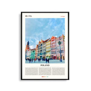 Impresión de Polonia en Europa, Arte mural de Polonia, Póster de Polonia, Foto de Polonia, Ciudades históricas, Paisajes rurales, Castillos, Decoración de la costa báltica