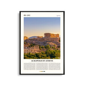 Akropolis von Athen Poster Schwarzweiß, Akropolis von Athen Wandkunst, Akropolis von Athen Poster, Akropolis von Athen Foto, Griechenland