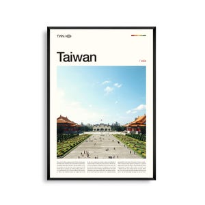 Arte mural de Taiwán, impresión de paisajes montañosos y costeros, póster de Taiwán, fotografía panorámica del este de Asia, decoración de naturaleza isleña