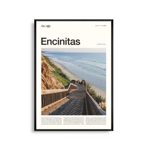 Encinitas Print Kalifornien, Encinitas Wandkunst, Encinitas Poster, Encinitas Foto, Moonlight Beach, San Diego Botanic Garden, Swami’s