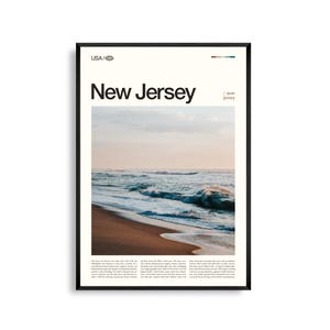 Impressão de Nova Jersey, Arte de Parede de Nova Jersey, Pôster de Garden State, Foto Costeira e Rural, Decoração de Paisagem da Costa Leste