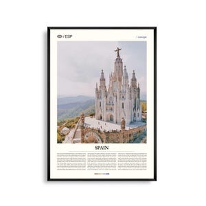 Spanien Wand Kunst, Malerische Landschaft und Stadtansicht Druck, Spanien Poster, Mediterranes Land Fotografie, Iberische Halbinsel Dekor