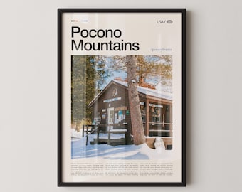 Pocono Mountains Print, Pennsylvania Landscape Wall Art
