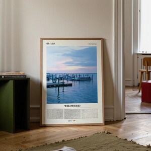 Wildwood New Jersey Photography Print, Boardwalk Beach Scene image 4