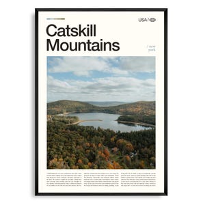 Catsstill Mountains Poster New York, Catsstill Mountains Wandkunst, Catsstill Mountains Poster, Catsstill Mountains Foto, Kaatersstill Falls