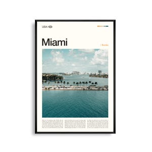 Stampa Miami Florida, Miami Wall Art, Poster Miami, Foto Miami, South Beach, Ocean Drive, Wynwood Walls, Biscayne Bay, Little Havana