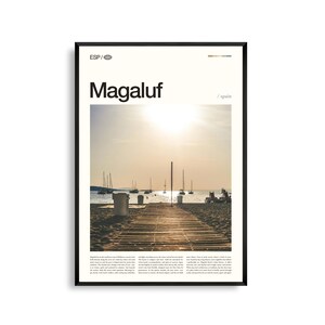Magaluf Spanien Wand Kunst, Balearen Insel Strand und Urlaubsort Druck, Magaluf Poster, Mallorca Fotografie, Mittelmeerküste Dekor