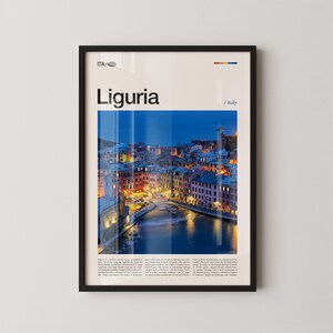 Liguria Print, Liguria Wall Art, Liguria Poster, Liguria Photography, Italian Coastal Region, Mediterranean Landscape Decor