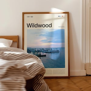 Wildwood New Jersey Photography Print, Boardwalk Beach Scene image 3