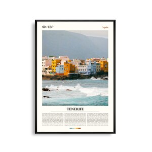 Teneriffa Spanien Wandkunst, Vulkaninsel Landschaft Druck, Teneriffa Poster, Malerische Kanarische Inseln Fotografie, Atlantikküste Dekor
