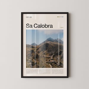 Sa Calobra Spain Wall Art, Dramatic Coastal Cliff Landscape Print, Sa Calobra Poster, Scenic Mallorca Photography, Balearic Island Decor