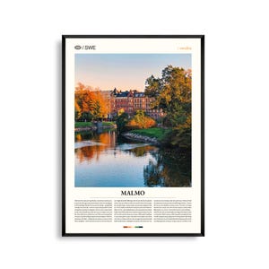 Malmö Schweden Wand Kunst, Küsten Stadtbild Fotografie Druck, Malmö Poster, Malerische skandinavische Dekoration, Nordische Reise Kunstwerk