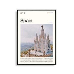 Spanien Wand Kunst, Malerische Landschaft und Stadtansicht Druck, Spanien Poster, Mediterranes Land Fotografie, Iberische Halbinsel Dekor