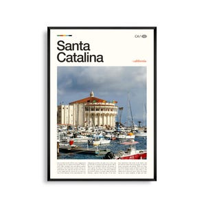 Santa Catalina Print Kalifornien, Santa Catalina Wandkunst, Santa Catalina Poster, Santa Catalina Foto, Avalon Bay, Descanso Beach, Catalina