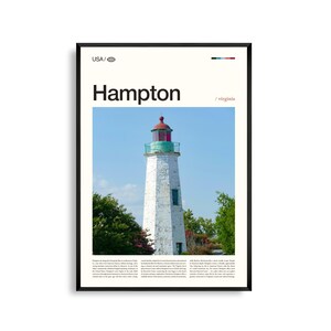 Hampton Virginia Wand Kunst, Küsten Stadtbild Druck, Hampton Poster, Malerische Chesapice Bay Fotografie, Tidewater Region Dekor