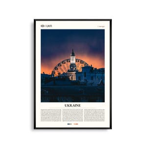 Ukraine Print Europa, Ukraine Wand Kunst, Ukraine Poster, Ukraine Foto, Kyiv Skyline, Karpaten, Historische Architektur Dekor