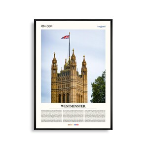 Impresión de Westminster, arte mural de Westminster, póster de Westminster, fotografía de Westminster, paisaje urbano de Londres, decoración del Reino Unido