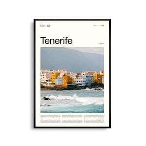 Teneriffa Spanien Wandkunst, Vulkaninsel Landschaft Druck, Teneriffa Poster, Malerische Kanarische Inseln Fotografie, Atlantikküste Dekor