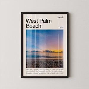 West Palm Beach Print Florida, West Palm Beach Wall Art, West Palm Beach Poster, West Palm Beach Photo, Clematis Street, The Square