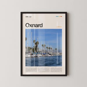 Impresión fotográfica de Oxnard, California; arte del puerto de las Islas del Canal imagen 1