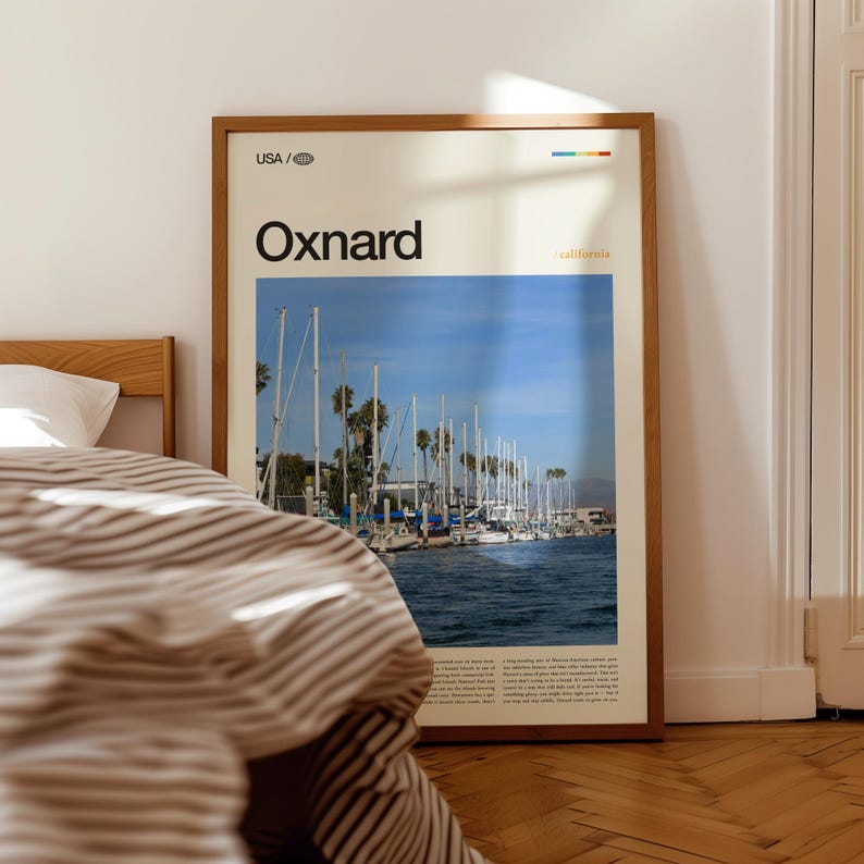 Impresión fotográfica de Oxnard, California; arte del puerto de las Islas del Canal imagen 3