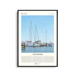 Annapolis Print Maryland, Annapolis Wandkunst, Annapolis Poster, Annapolis Foto, Chesapice Bay Waterfront, Historisches Zentrum, Kolonialstil